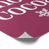 Hot Cocoa Snowflake Party Signatur Poster (Ecke)