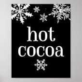 Hot Cocoa Snowflake Party Signatur Poster (Vorne)