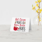 Hot Cocoa Tasse & Hugs Karte (Gelbe Blume)