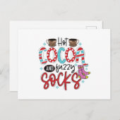 Hot Cocoa und Fuzzy Socks Postkarte (Vorne/Hinten)