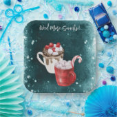 Hot Cocoa und Marshmallow Twin Baby Dusche Pappteller (Party)