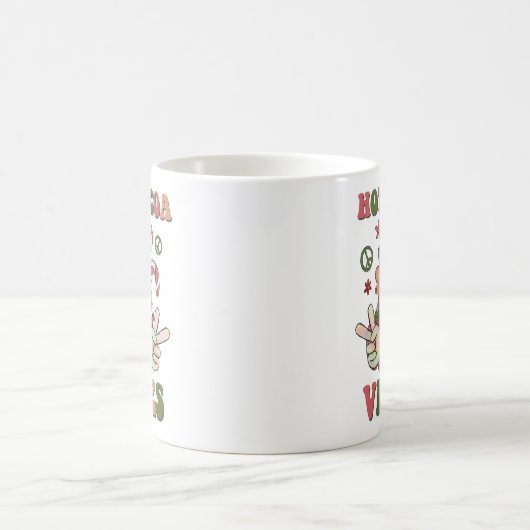 Hot Cocoa Vibes Heiße Schokolade Weihnachten Kaffeetasse (Mittel)