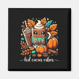 Hot Cocoa Vibes Kawaii Heiße Schokolade Hallo Herb Magnet
