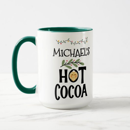 Hot Cocoa Weihnachten Lebkuchen Kinder & Individue Tasse (Links)