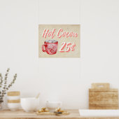 Hot Cocoa Weihnachten Mauer Deco Poster (Küche)