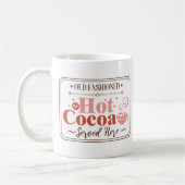 Hot Cocoa Weihnachtszeichen Kaffeetasse (Links)