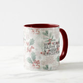 Hot Coffee Merry Christmas Tasse (VorderseiteRechts)