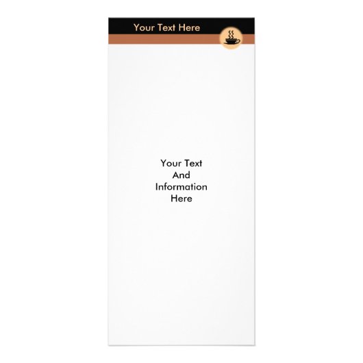 Hot Coffee Rack Card Werbekarte (Vorne)