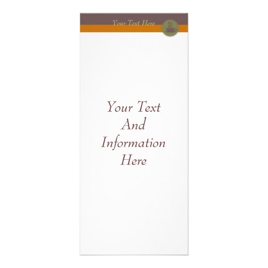 Hot Coffee Rack Card Werbekarte (Vorne)