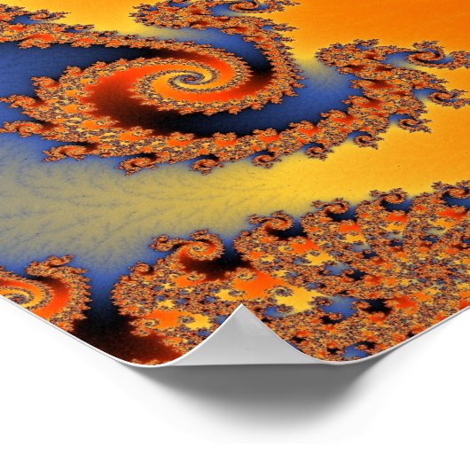 Hot Cold Triple Twirl Poster (Ecke)