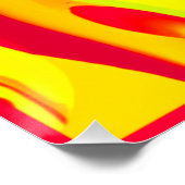 Hot Colorful Patterns Artwork Poster (Ecke)