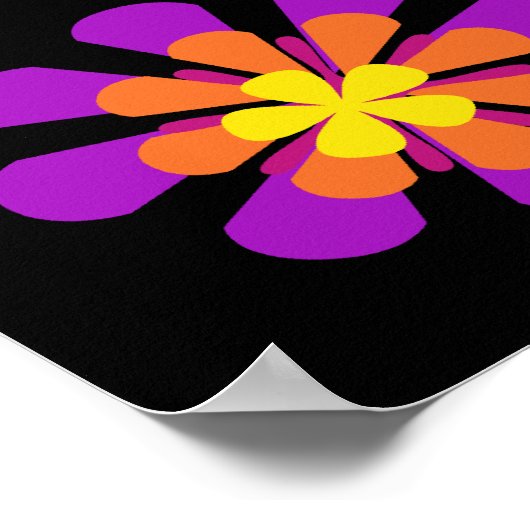 Hot Colors Peace Poster (Ecke)