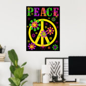 Hot Colors Peace Poster (Heimbüro)
