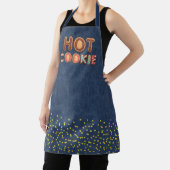 Hot Cookie Alphabet Imitate Denim Gold Confetti Schürze (InSitu)