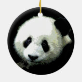 Hot Cool Chic Panda Weihnachtsbaum Ornament (Hinten)