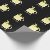 Hot Croc Colate Funny Crocodile Pun Dark BG Geschenkpapier (Ecke)