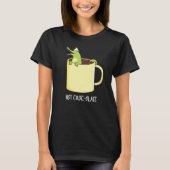 Hot Croc Colate Funny Crocodile Pun Dark BG T-Shirt (Vorderseite)