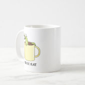Hot Croc Colate Funny Crocodile Pun Kaffeetasse (Vorderseite Links)