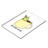 Hot Croc Colate Funny Crocodile Pun Notizblock (Linke Seite)