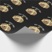 Hot Cross Bun Funny Food Pub Dark BG Geschenkpapier (Ecke)