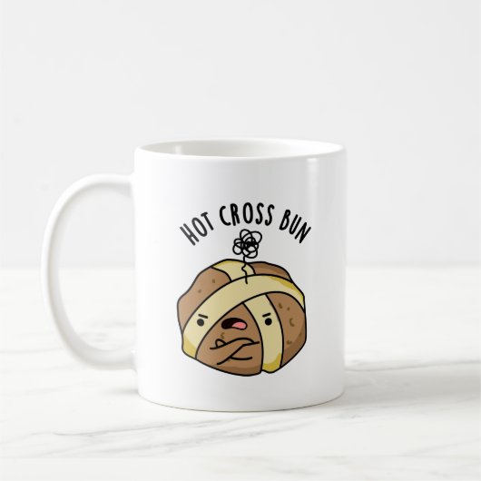 Hot Cross Bun Funny Food Puff Kaffeetasse (Links)