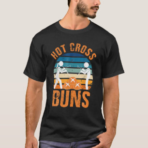 Hot Cross Buns Bekleidung Vintage Retro Foodies T-Shirt