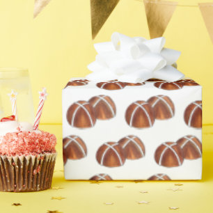 Hot Cross Buns Britische Backgebäck Geschenkpapier