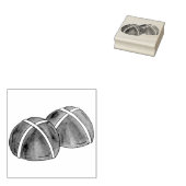 Hot Cross Buns Britische Backgebäck Gummistempel (Stempel)