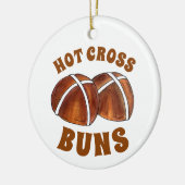 Hot Cross Buns Britische Backgebäck Keramik Ornament (Links)