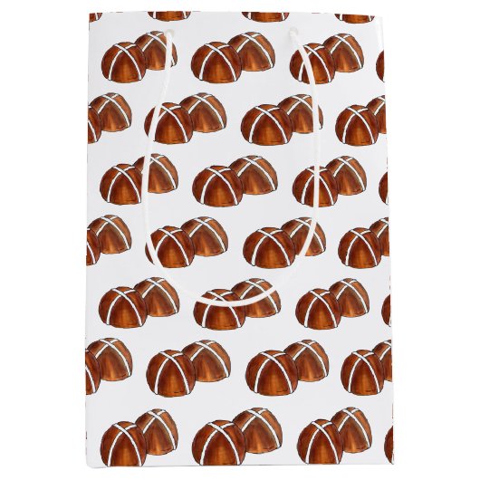 Hot Cross Buns Britische Backgebäck Mittlere Geschenktüte (Vorderseite)