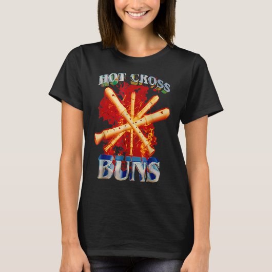 Hot Cross Buns Funny T-Shirt (Vorderseite)