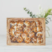 Hot Cross Buns Osterkörbe #1 Einladung (Stehend Vorderseite)