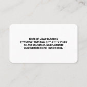 Hot Cup of Coffee | Wood Table Visitenkarte (Rückseite)