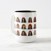 " Hot Cup of Disrupt" Mug by Language Matters Zweifarbige Tasse (Vorderseite Links)