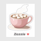 Hot Cup of Valentine's Day Kakao Aufkleber (Blatt)