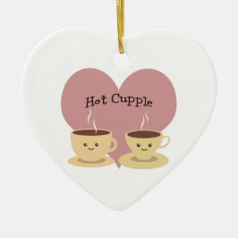 Hot Cupple! Keramik Ornament