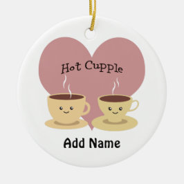 Hot Cupple! Keramik Ornament