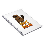 Hot Dam Funny Cool Beaver Pub Notizblock (Rechte Seite)