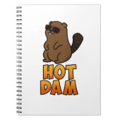 Hot Dam Funny Cool Beaver Pub Notizblock (Vorderseite)