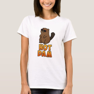 Hot Dam Funny Cool Beaver Pub T-Shirt
