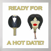 Hot Date Pong Poster (Vorne)