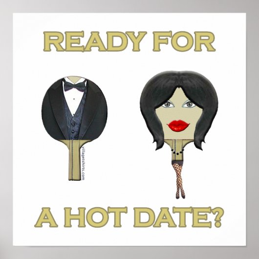 Hot Date Pong Poster (Vorne)