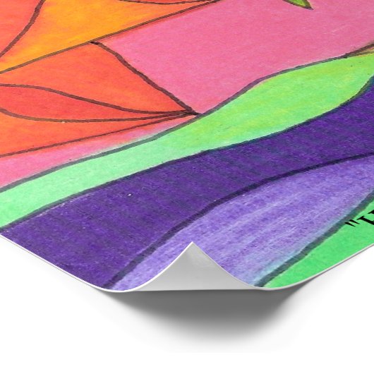 "Hot Day on Island" Poster (Ecke)