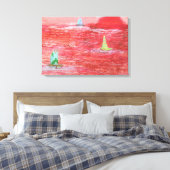 Hot Day Segelsport Leinwanddruck (Insitu (Schlafzimmer))