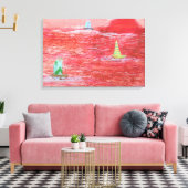 Hot Day Segelsport Leinwanddruck (Insitu (Wohnzimmer))