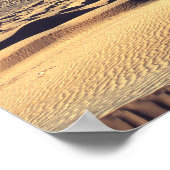 Hot Desolate Sahara Blue Sky Cloud Poster (Ecke)