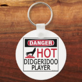 Hot Didgeridoo Player Schlüsselanhänger (Vorderseite)