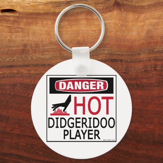 Hot Didgeridoo Player Schlüsselanhänger (Vorderseite)