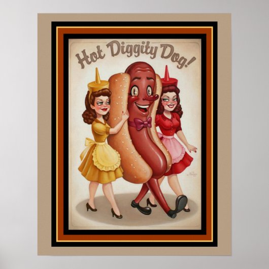 Hot Diggity Dog 16 x 20 Poster (Vorne)
