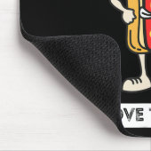 Hot Diggity Dog 4. Juli Patriotische GRILLEN Picni Mousepad (Ecke)